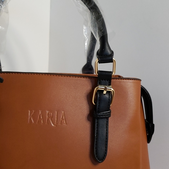 KARIA COLLECTION HANDBAG BOSTON BROWN. - Picture 3 of 16